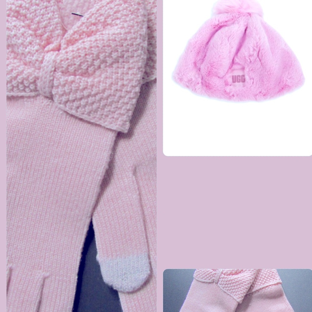 Cute Ugg bundle gloves and hat